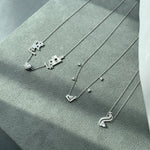 عرض الصورة في المعرض، Initial Hanging Droplet with Heart Diamond - HIBA JABER