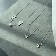 Initial Hanging Droplet with Heart Diamond - HIBA JABER