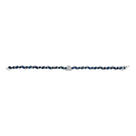 عرض الصورة في المعرض، Initial Multi shape Sapphire Bracelet with Diamond drops - HIBA JABER