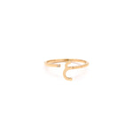 Load image into Gallery viewer, Initial Open Ring - Set in Diamonds - HIBA JABER
