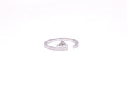 Initial Open Ring - Set in Diamonds - HIBA JABER