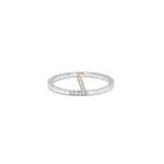 Load image into Gallery viewer, Initial Open Ring - Set in Diamonds - HIBA JABER
