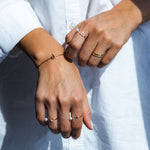 Load image into Gallery viewer, Initial Pearl Drop Ring - HIBA JABER
