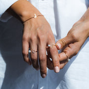 Initial Pearl Drop Ring - HIBA JABER