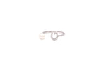 Load image into Gallery viewer, Initial Pearl Drop Ring - Diamonds - HIBA JABER
