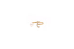 Load image into Gallery viewer, Initial Pearl Drop Ring - Diamonds - HIBA JABER
