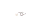 Load image into Gallery viewer, Initial Pearl Drop Ring - Diamonds - HIBA JABER
