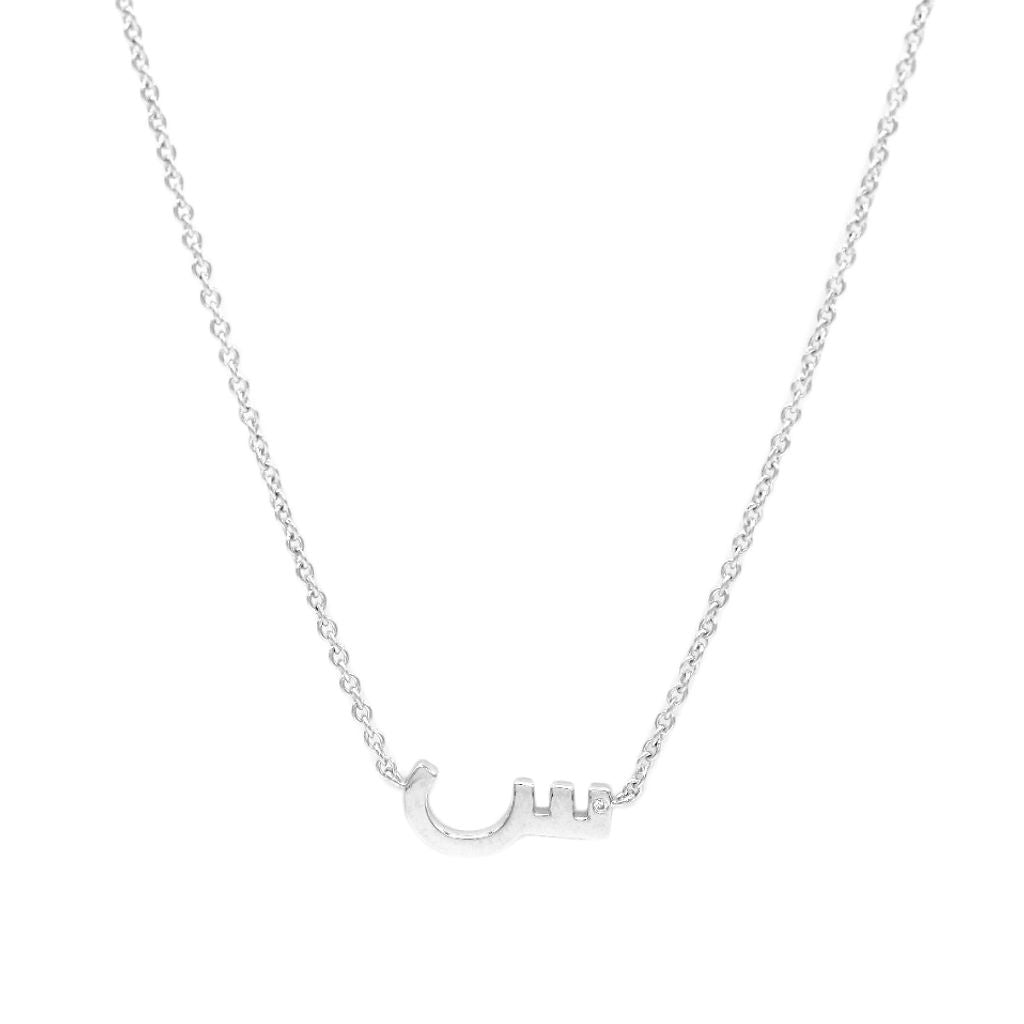 Initial Plain Chain Necklace - HIBA JABER