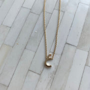 Initial Plain Chain Necklace - HIBA JABER