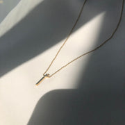 Initial Plain Chain Necklace - HIBA JABER