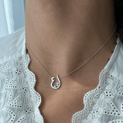 Initial Trio Sparkle Necklace - HIBA JABER