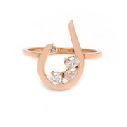 Initial Trio Sparkle Ring - HIBA JABER