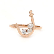 Initial Trio Sparkle Ring - HIBA JABER