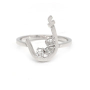 Initial Trio Sparkle Ring - HIBA JABER