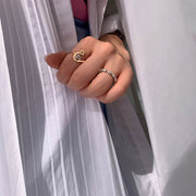 Initial Trio Sparkle Ring - HIBA JABER