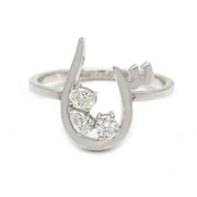 Initial Trio Sparkle Ring - HIBA JABER