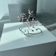 Initial Trio Sparkle Tube bracelet - HIBA JABER