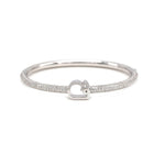 تحميل الصورة في عارض المعرض, Initials &amp; Diamonds Bold Bangle - HIBA JABER
