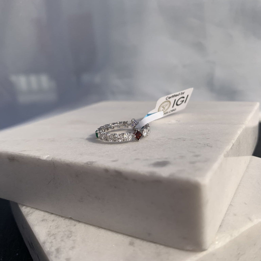 Interval Birthstone Eternity Ring - HIBA JABER