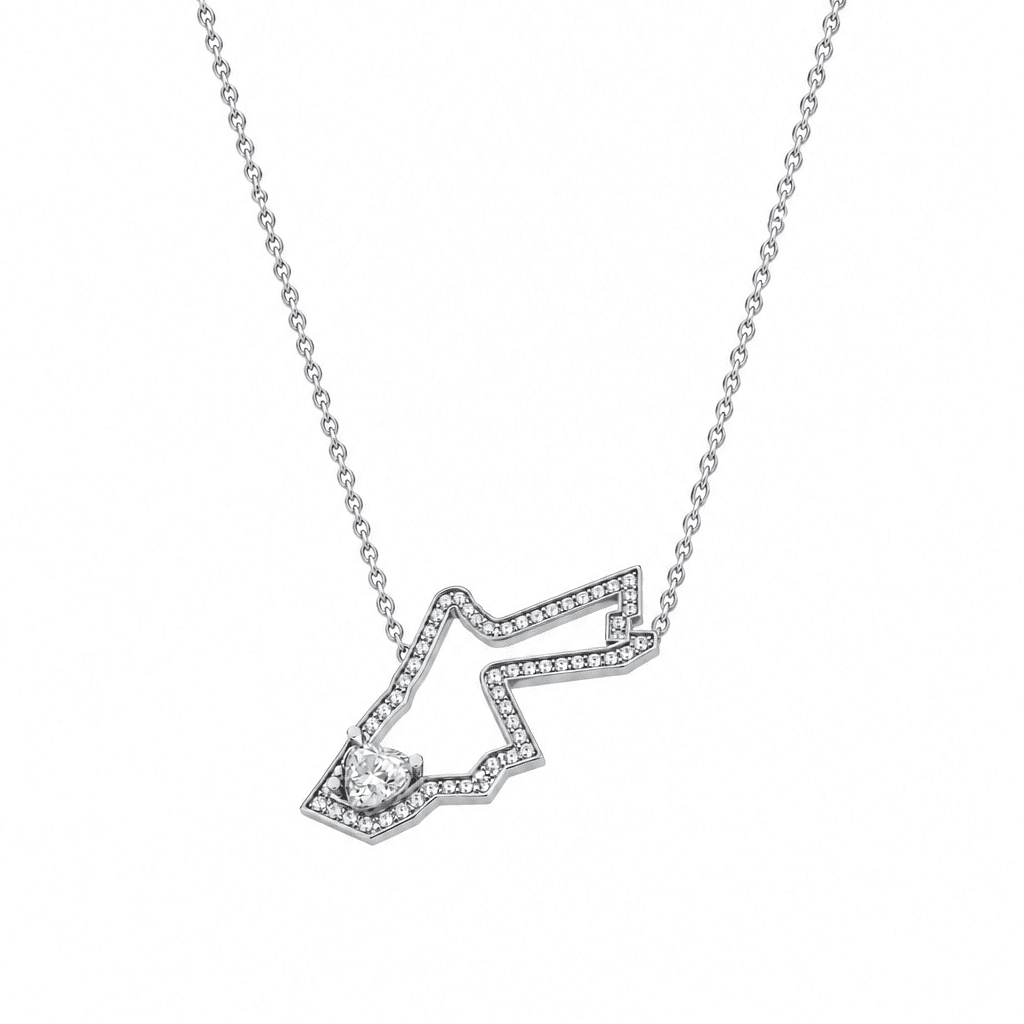 Jordan Map Necklace - HIBA JABER