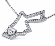 Jordan Map Necklace - HIBA JABER