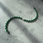 Jumbo Odd One Out Bracelet 2.0 | Green Emerald - HIBA JABER
