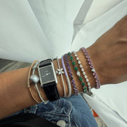 Jumbo Odd One Out Bracelet 2.0 | Green Emerald - HIBA JABER