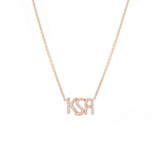 KSA Necklace - Rose Gold - HIBA JABER