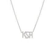 KSA Necklace - White Gold - HIBA JABER
