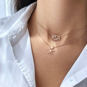 KSA Necklace - White Gold - HIBA JABER