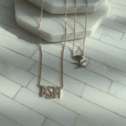 KSA Necklace - White Gold - HIBA JABER