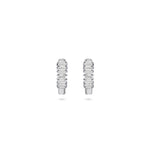 Load image into Gallery viewer, Large Baguette Diamond Hoops - HIBA JABER
