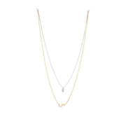 Letter with a Solitaire Necklace - HIBA JABER
