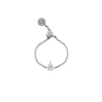 Load image into Gallery viewer, Like a Diamond Chain Ring - Pear - HIBA JABER
