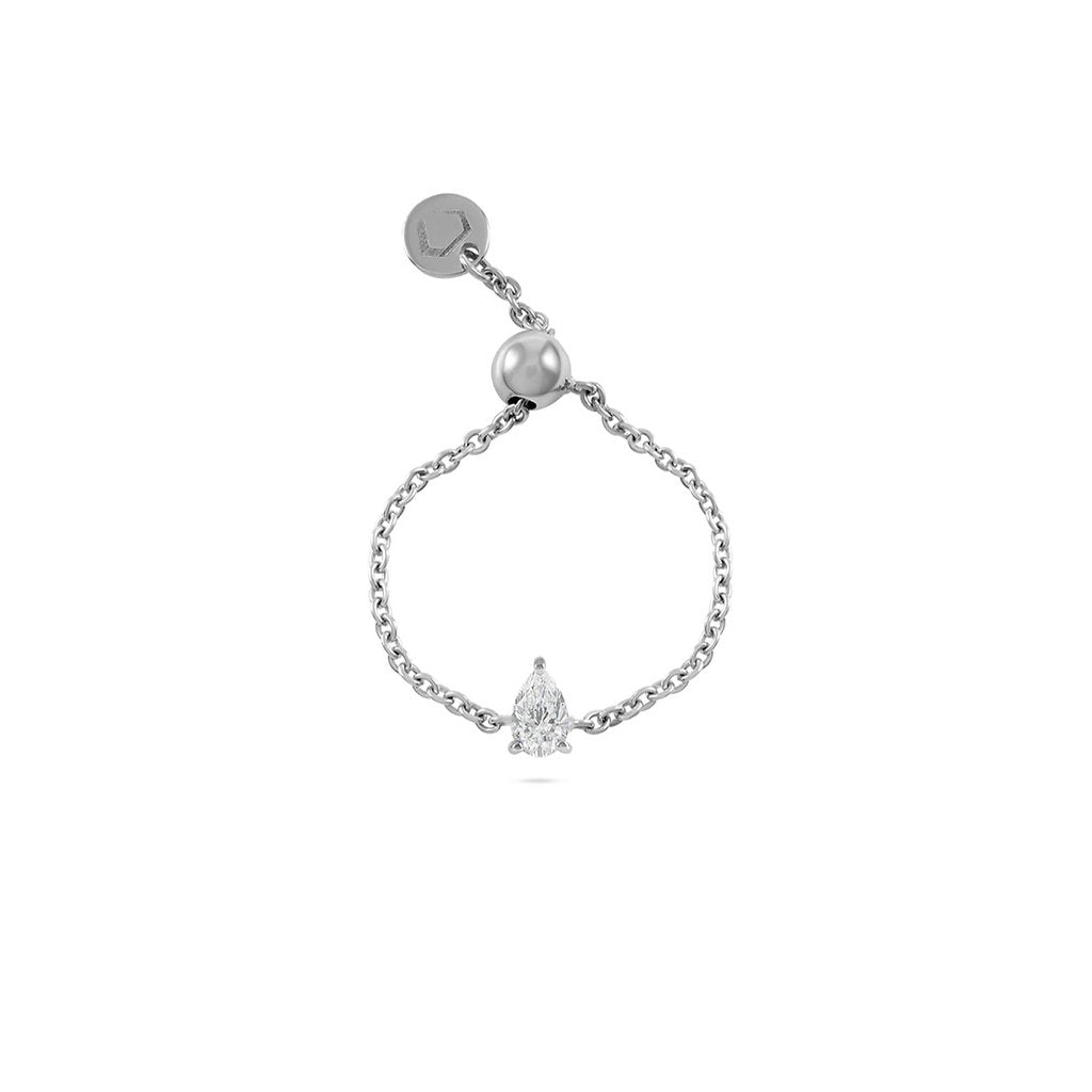 Like a Diamond Chain Ring - Pear - HIBA JABER