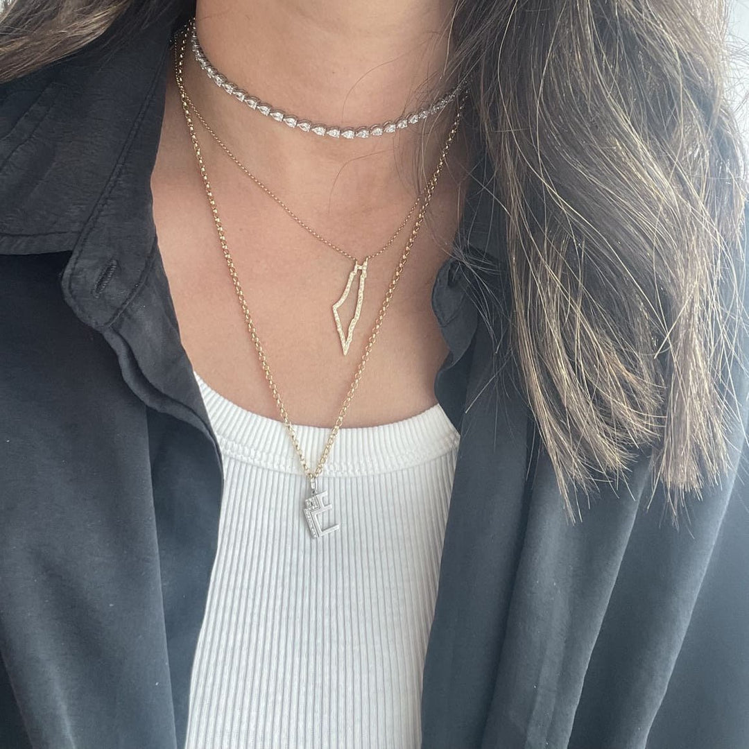 Long Round Hoop Chain - HIBA JABER