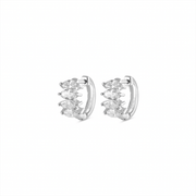 Marquise Diamond Hoops - HIBA JABER