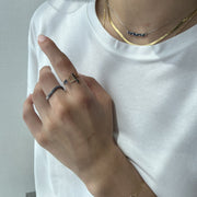 Marquise Shaped Blue Sapphire Necklace - HIBA JABER