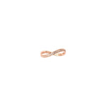 تحميل الصورة في عارض المعرض, Midi Infinity Ring - Yellow with White Diamonds - HIBA JABER

