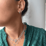 Load image into Gallery viewer, Mini Infinity Diamond &amp; Emerald Hoops - Saudi Exclusive - HIBA JABER
