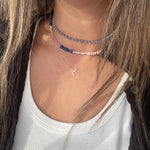 عرض الصورة في المعرض، Mini Initial Necklace Set in Diamonds - HIBA JABER
