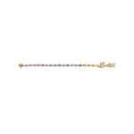 Load image into Gallery viewer, Mini Pear Shape Multicolored Sapphire Bracelet - HIBA JABER
