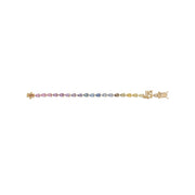 Mini Pear Shape Multicolored Sapphire Bracelet - HIBA JABER