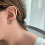 تحميل الصورة في عارض المعرض, Mismatch Fancy Cut Hoop Earrings - HIBA JABER
