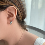 Mismatch Fancy Cut Hoop Earrings - HIBA JABER