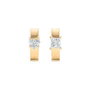 Mismatch Fancy Cut Hoop Earrings - HIBA JABER