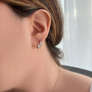 Mismatch Fancy Cut Hoop Earrings - HIBA JABER
