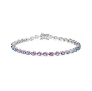 Multi Colored Pear Sapphire Bracelet - Small - HIBA JABER