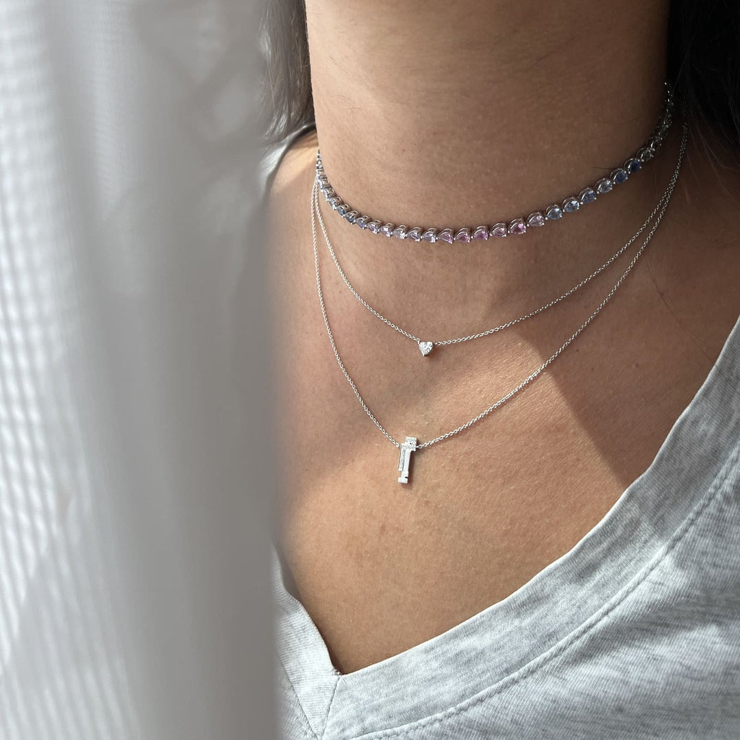 Multi Colored Sapphire Chocker - HIBA JABER