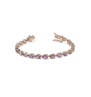 Multi Colored Sapphire Pear Bracelet - Jumbo - HIBA JABER